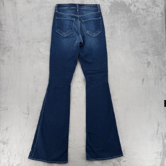 L'AGENCE High Rise Flare Denim Jeans Dark Wash‎ Strech Women's Size 24 - Picture 7 of 12